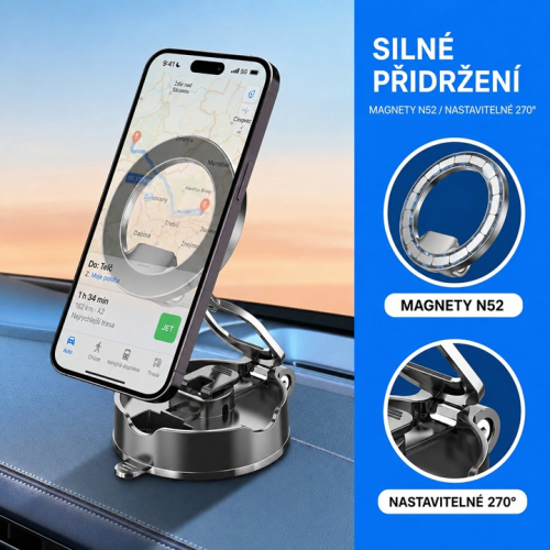 Magnetický držiak telefónu r-16V použitý pri práci, v kancelárii a v kúpeľni