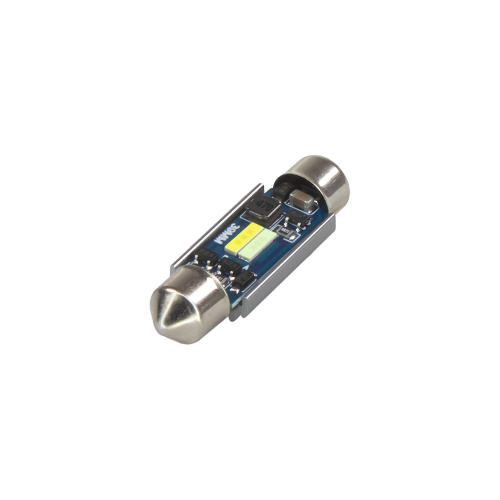 LED žiarovka C5W Sufit 39 mm s čipmi CSP 1860 na bielom pozadí