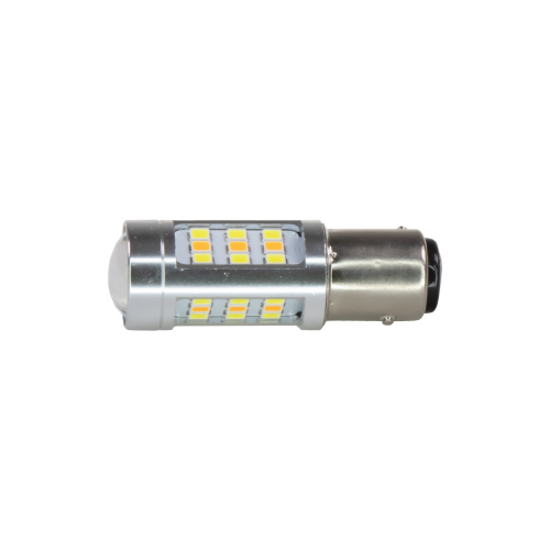 LED žiarovka BAY15D Switchback v celohliníkovom vyhotovení s 33 čipmi SMD 2835
