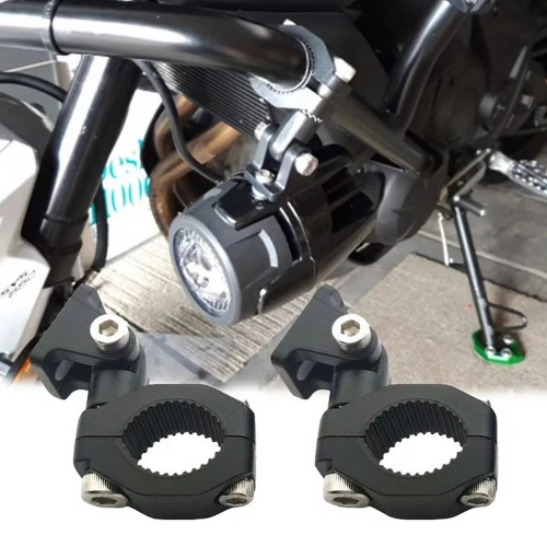 Ukážka montáže prídavného LED svetla na rám motocykla pomocou nastaviteľného držiaka