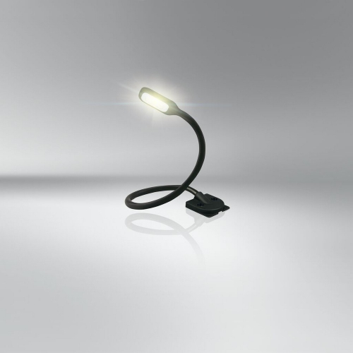 Zapnutá LED lampa OSRAM ONYX COPILOT L s teplým bielym svetlom 3200 K