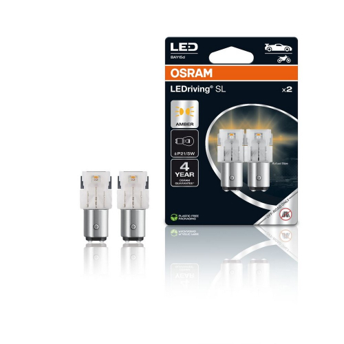 OSRAM LEDriving SL P21/5W BAY15d oranžové LED žiarovky, 2 ks v balení