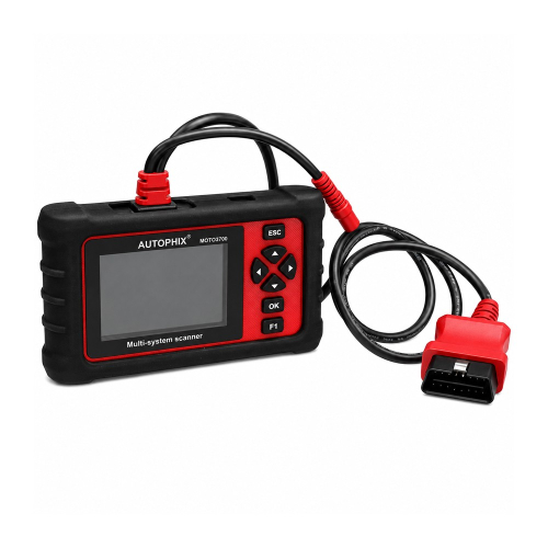 Motocyklová diagnostika Autophix MOTO3700 s displejom a OBD konektorom
