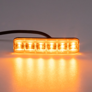 PREDÁTOR výstražné LED svetlo 6×3 W / 12 – 24 V – oranžové, flexibilné, ECE R65