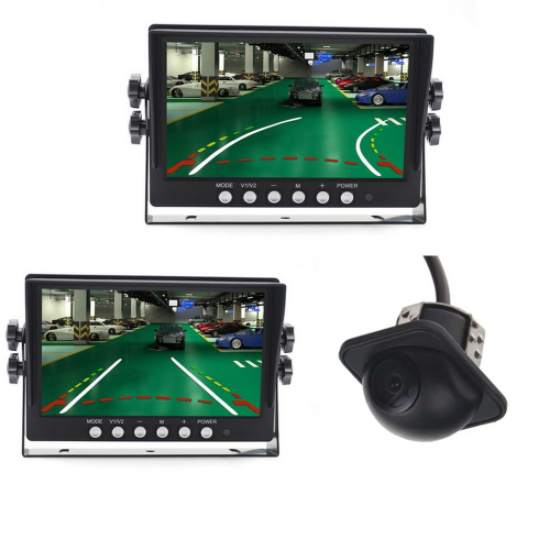 Cúvacia kamera s monitorom a zobrazením dynamických parkovacích trajektórií