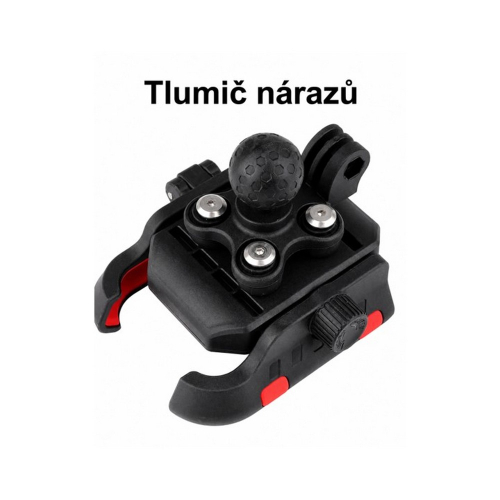 Detail integrovaného tlmiča vibrácií držiaka telefónu na motorku