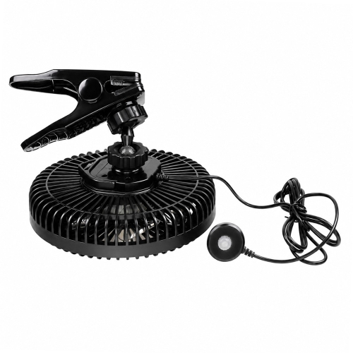 Ventilátor do auta s klipom, napájacím káblom a regulátorom otáčok