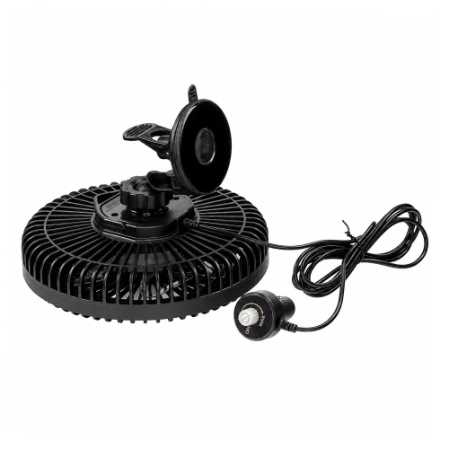 Ventilátor do auta s prísavkou, napájacím káblom a regulátorom otáčok