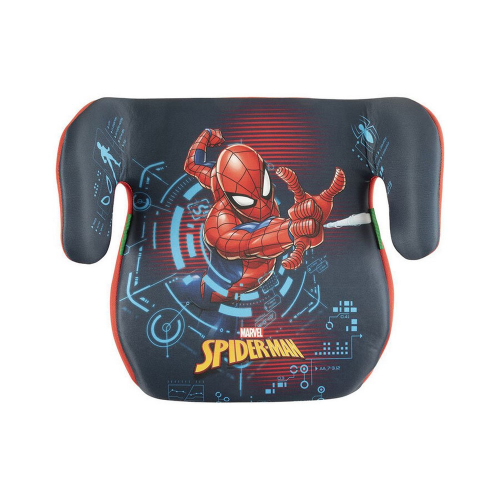 Pohľad zhora na autopodsedák Spiderman s oficiálnym licenciovaným motívom