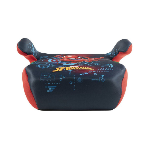 Pohľad spredu na ergonomicky tvarovaný detský podsedák Marvel Spiderman