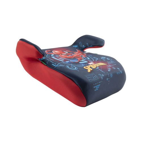 Bočný pohľad na detský auto podsedák Spiderman so zvýšenými opierkami rúk