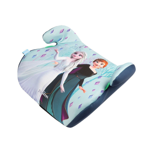 Pohľad z profilu na detský auto podsedák Disney Frozen s pohodlnými opierkami na ruky
