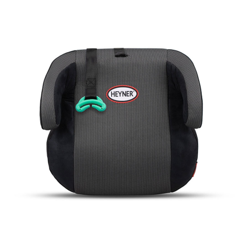 Pohľad zhora na ergonomicky tvarovaný detský podsedák HEYNER i-SafeUp L v prevedení Panterra Black