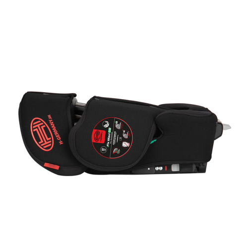 Pohľad na zloženú autosedačku HEYNER® KIDS ISOFIX z boku