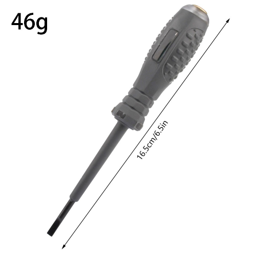 Rozmery 16,5 cm a hmotnosť 46 g elektronickej skúšačky napätia