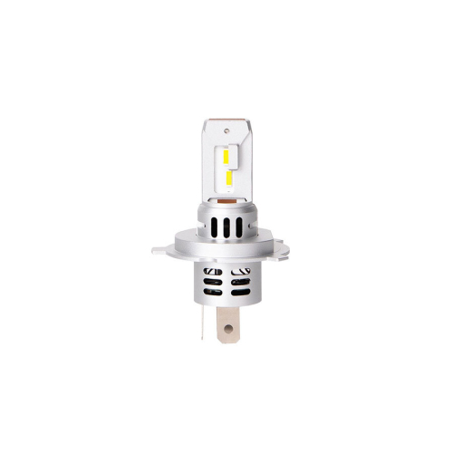 Detailný pohľad na LED žiarovku H4 LSPRO SMART GOLD s hliníkovým chladičom a čipom CSP 5730