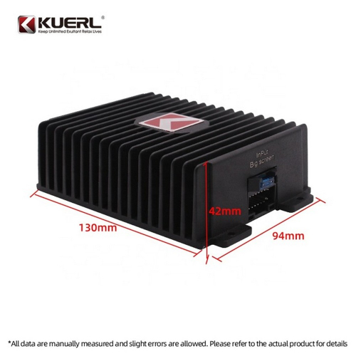 Rozmery DSP zosilňovača KUERL – približne 130 × 94 × 42 mm