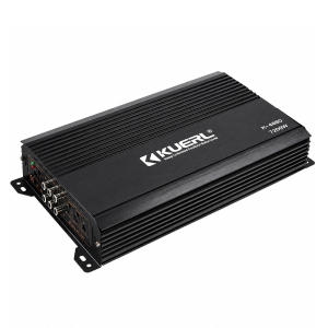 Zosilňovač KUERL 4-kanálový do auta, 4 × 45 W / 2 × 120 W (premostiteľný)