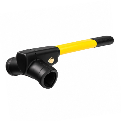 Mechanický zámok volantu CarClever ROTARY LOCK v uzamknutej polohe