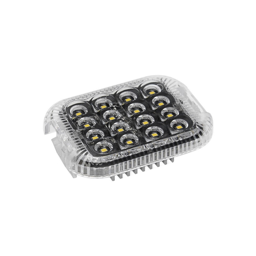 LED osvetlenie nákladového priestoru s čírym krytom a viditeľnými LED diódami