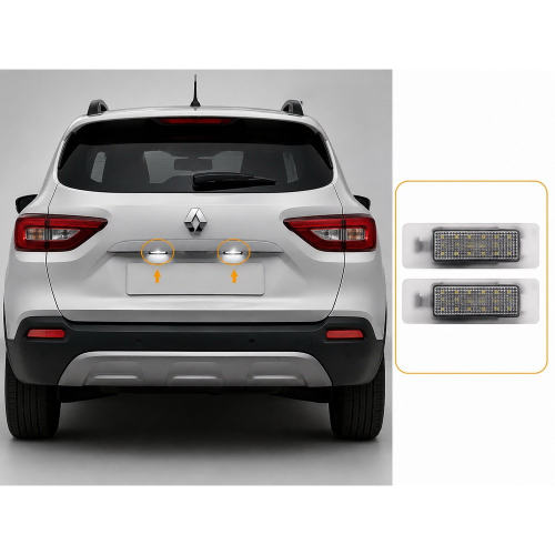 LED osvetlenie ŠPZ namontované na zadnej časti vozidla Renault