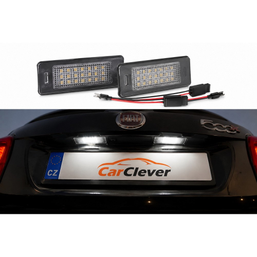 LED osvetlenie ŠPZ namontované na zadnej časti vozidla Fiat 500X