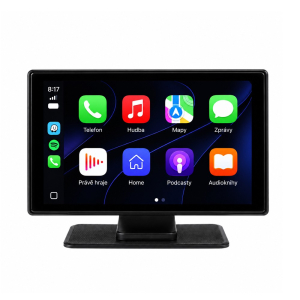 Monitor 8" s Apple CarPlay a Android Auto – Bluetooth, micro SD, kamerový vstup, magnetický držiak