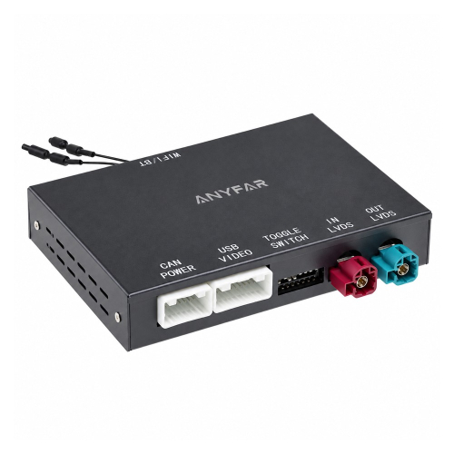 Adaptér CarPlay a Android Auto ANYFAR pre BMW NBT s konektormi CAN, USB a LVDS