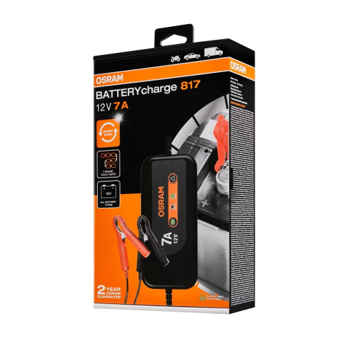 Originálne balenie nabíjačky OSRAM BATTERYcharge 817 s označením 12 V a 7 A