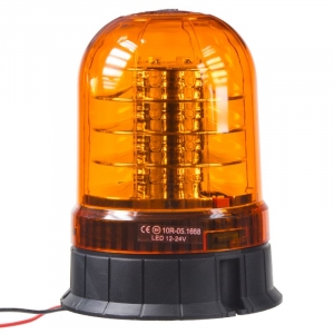 Led maják oranžový 12V / 24V - 24x3W LED ECE R65/R10 s pevným uchytením (142x183mm)